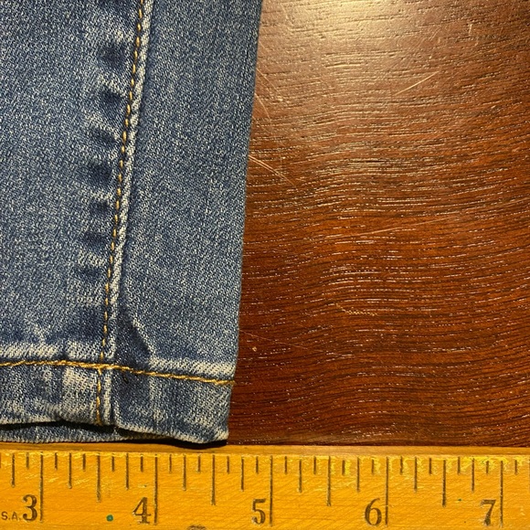 WAX Womens Size 5 Ripped Destroyed Denim High Rise Skinny Blue Jeans - Picture 2 of 9